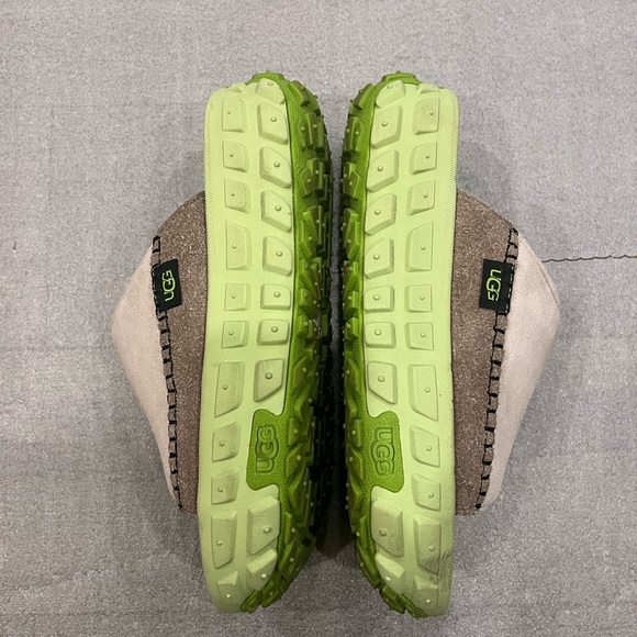 [USW10/USM9]UGG Unisex’s Venture Daze Slide Sandal Lime Green and Beige - Picture 4 of 7